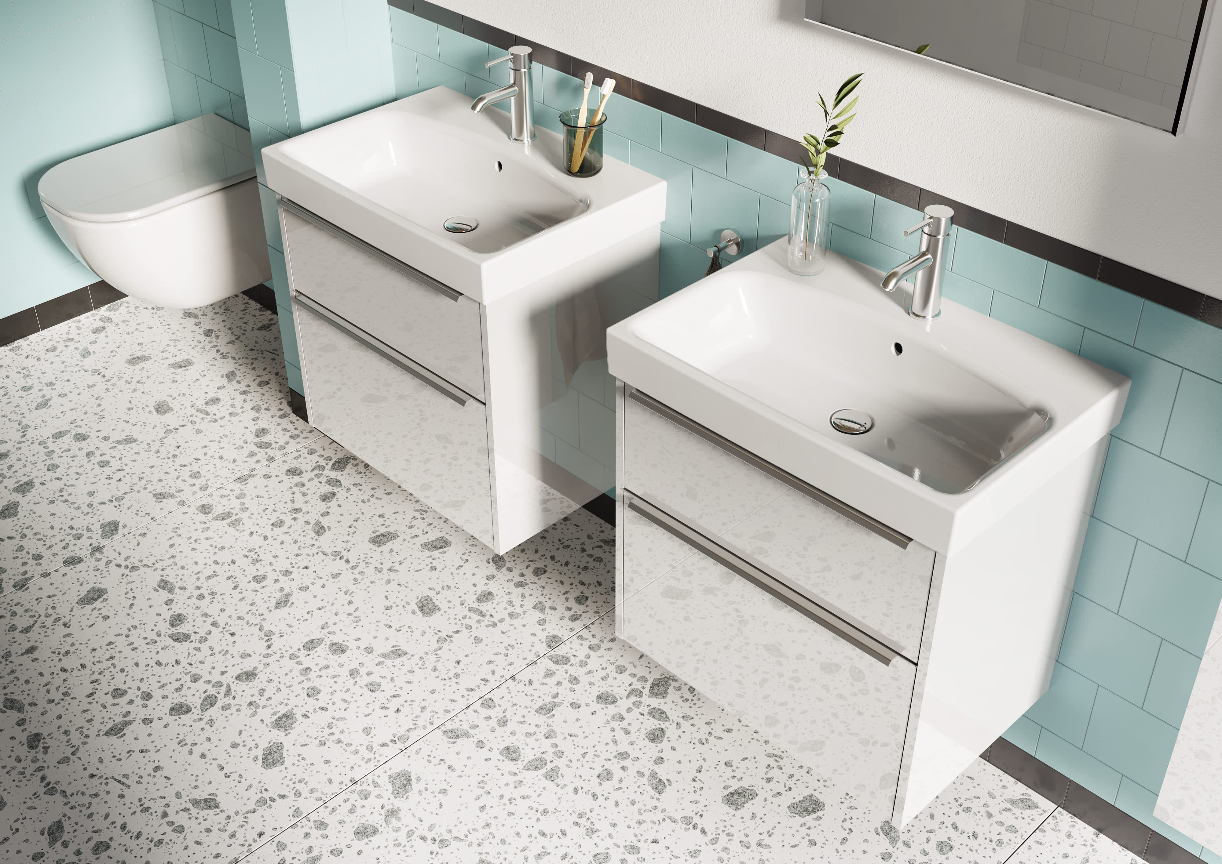 Skříňky pod umyvadlo Pure H40B236402...2 Jika